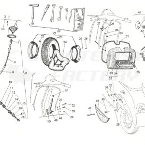 CUENTA KM, GUANTERA, RUEDA REPUESTOY RETROVISOR