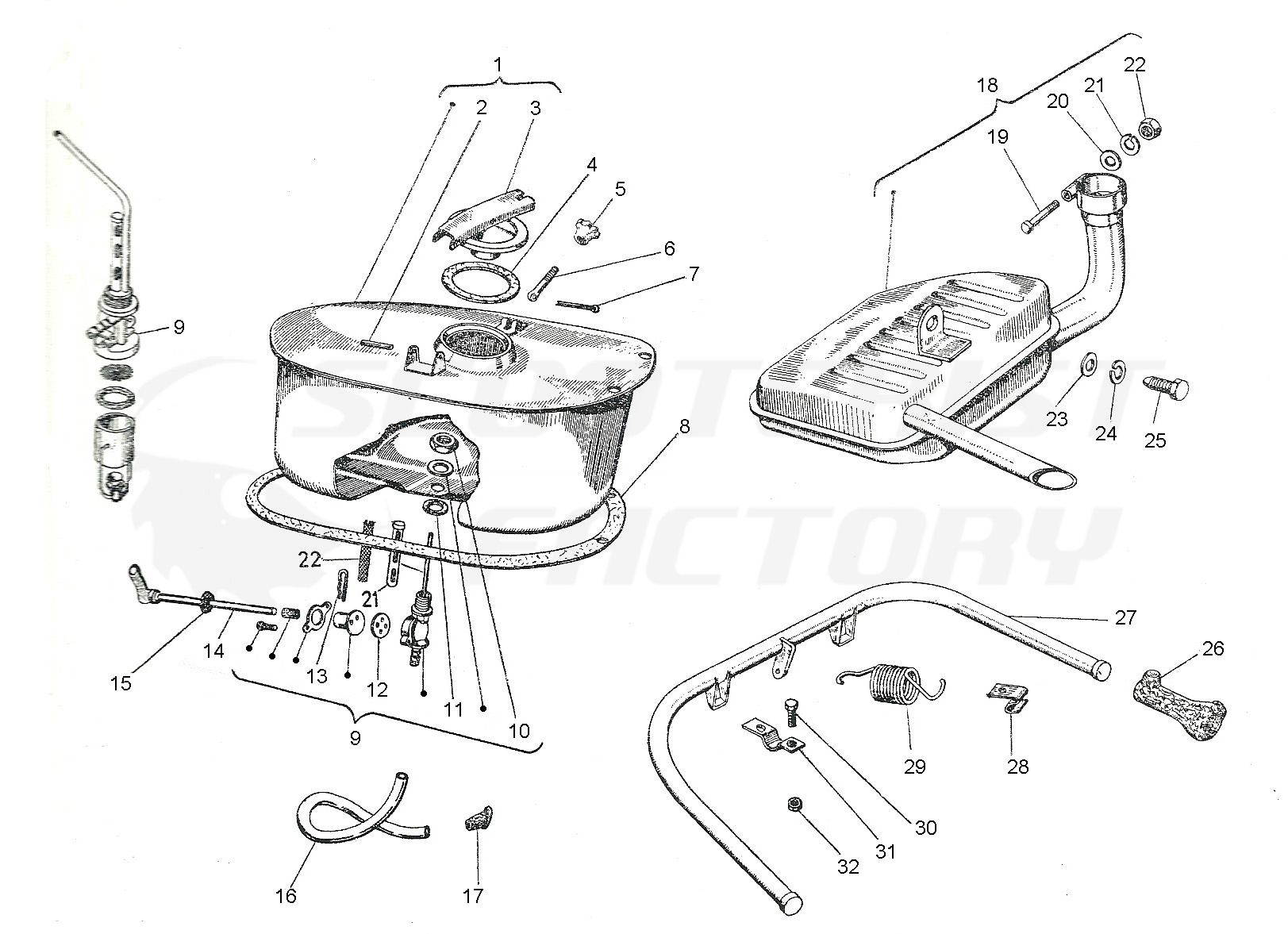 DEPÓSITO, CABALLETE Y ESCAPE