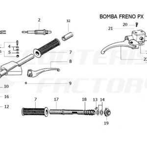 PUÑO CAMBIO, ACELERADOR Y BOMBA DE FRENO