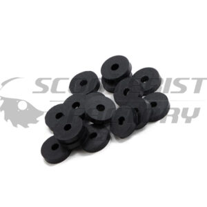 Kit gomas antivibraciones chasis Lambretta Serie 2 negras Scootopia