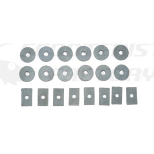 Kit gomas antivibraciones chasis Lambretta Serie 3 grises (India)