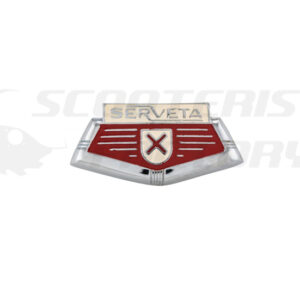 Logotipo cubreclaxon “Serveta” Lambretta Serie 3 PLÁSTICO