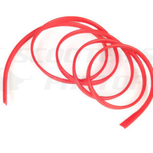 Goma protección bordón cromado roja