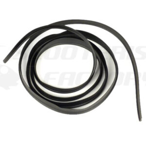 Goma protección bordón cromado negra