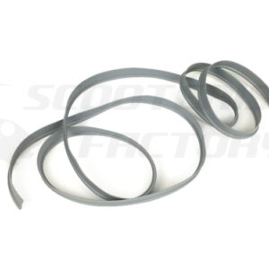 Goma protección bordón cromado gris