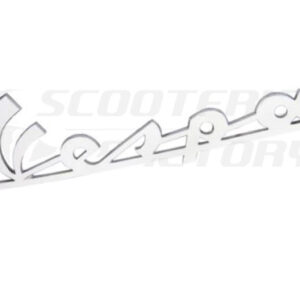 Logotipo Vespa escudo 120x35mm aluminio