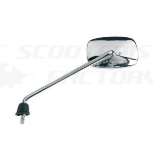Retrovisor cromado izquierdo rectangular largo Vespa