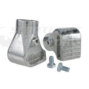 Tacos caballete aluminio pulido Ø 20mm