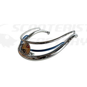 Defensa guardabarros Vespa 125/150s 1ª Serie tipo Ulma cromada/azul