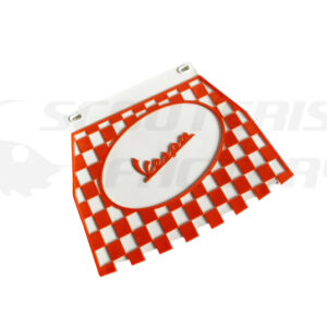 Faldilla “Vespa” cuadros naranja/blanco