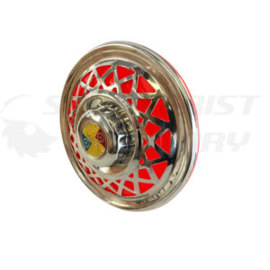 Tapacubos 10” cromo/rojo Vespa