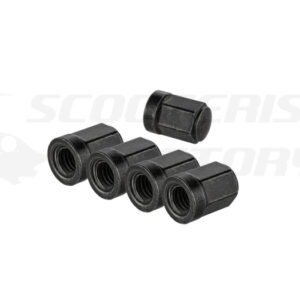 Tuercas llanta tubeless Hexagonal 1k negras SIP Vespa