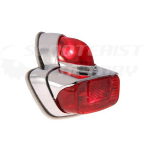 Piloto trasero Vespa 150s 1ª Serie plástico cromado