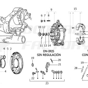 TAMBOR Y FRENO TRASERO